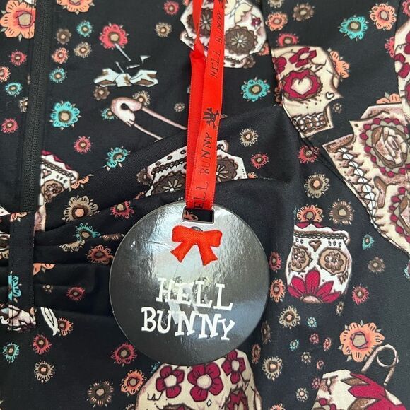 NWT Hell Bunny Sasha Sugar Skull Dress - Picture 8 of 10